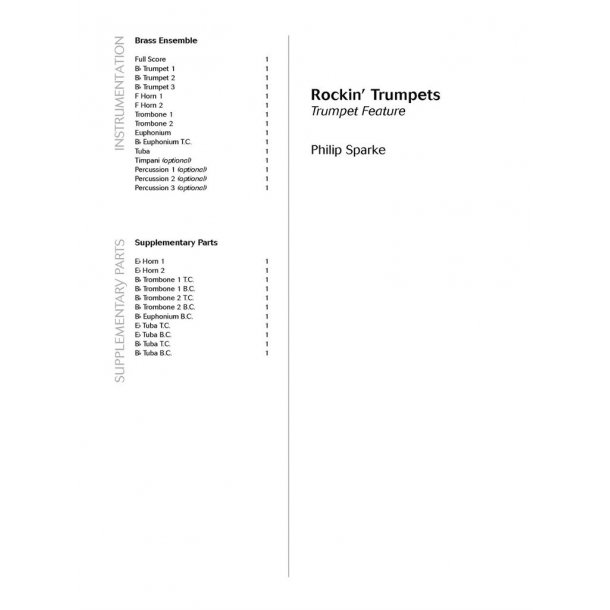 Rockin' Trumpets : Trumpet feature with optional Percussion